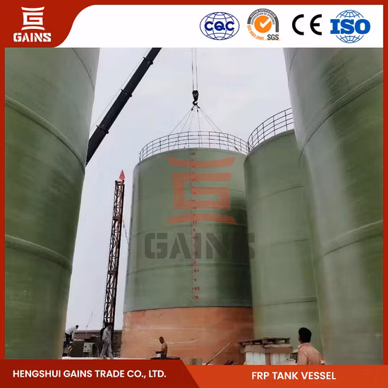 Gains PP FRP Winding Storage Tanks Wholesaler China FRP Filament Winding Tank