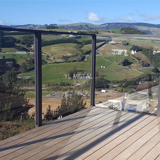 Outdoor Decking Frameless Glass Fence for Garden Guardrail