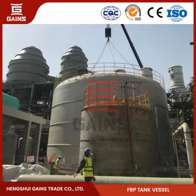 Guadagna la produzione di serbatoi di stoccaggio per avvolgimento di grandi dimensioni in FRP Cina Filament Winding verticale