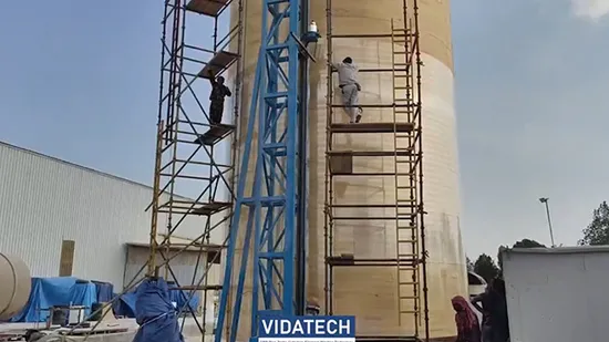 Avvolgitrice per filamenti con serbatoio verticale FRP