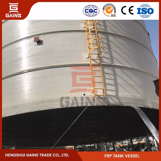 Guadagni nella produzione di serbatoi di stoccaggio con avvolgimento in FRP in PP Cina Serbatoi con avvolgimento di filamenti verticali in FRP